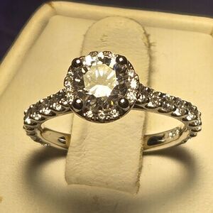 Romance Engagement Sterling Silver Ring Sz 6